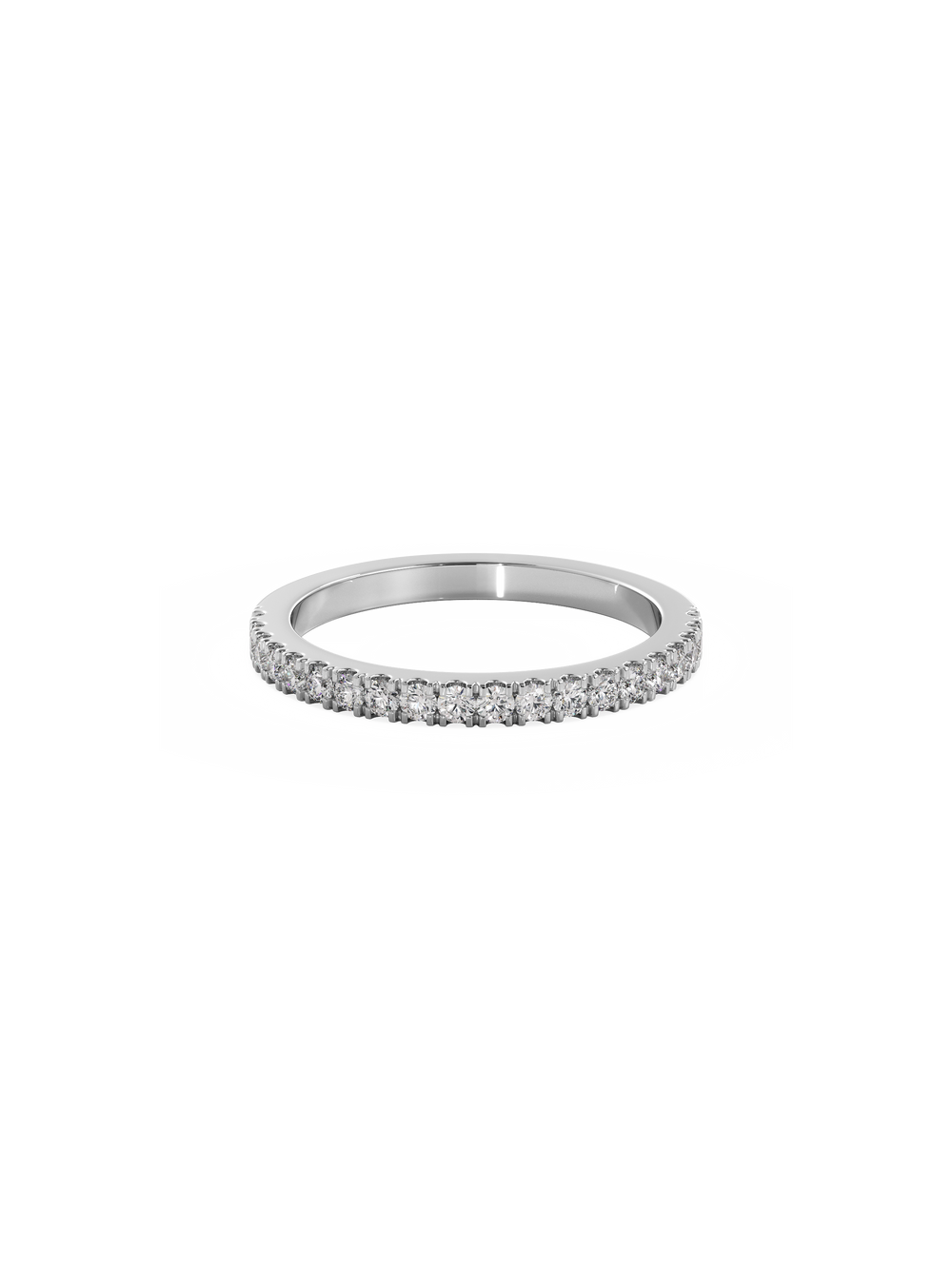 Shimmer Ring - 1/2 Pavé - View 