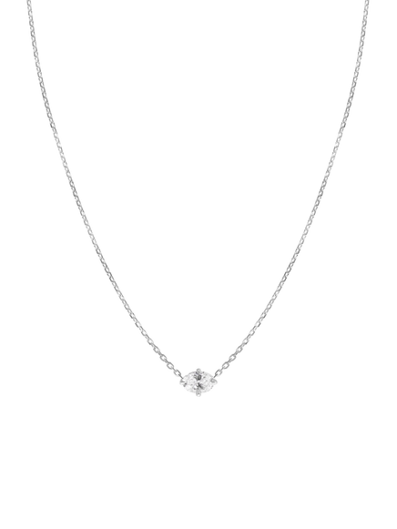 Oval Diamond Necklace
