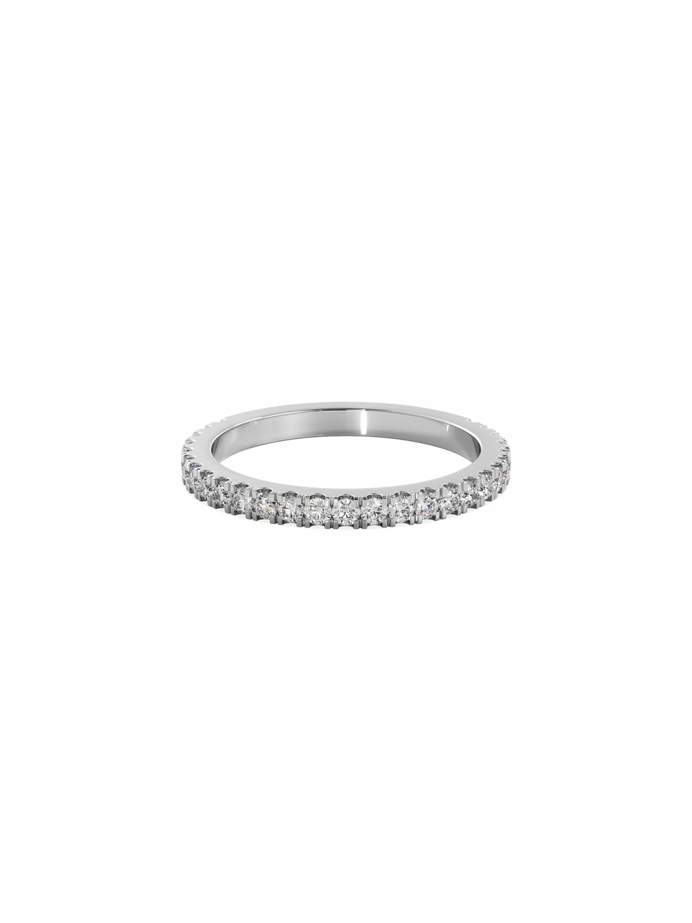 Shimmer Ring - 3/4 Pavé
