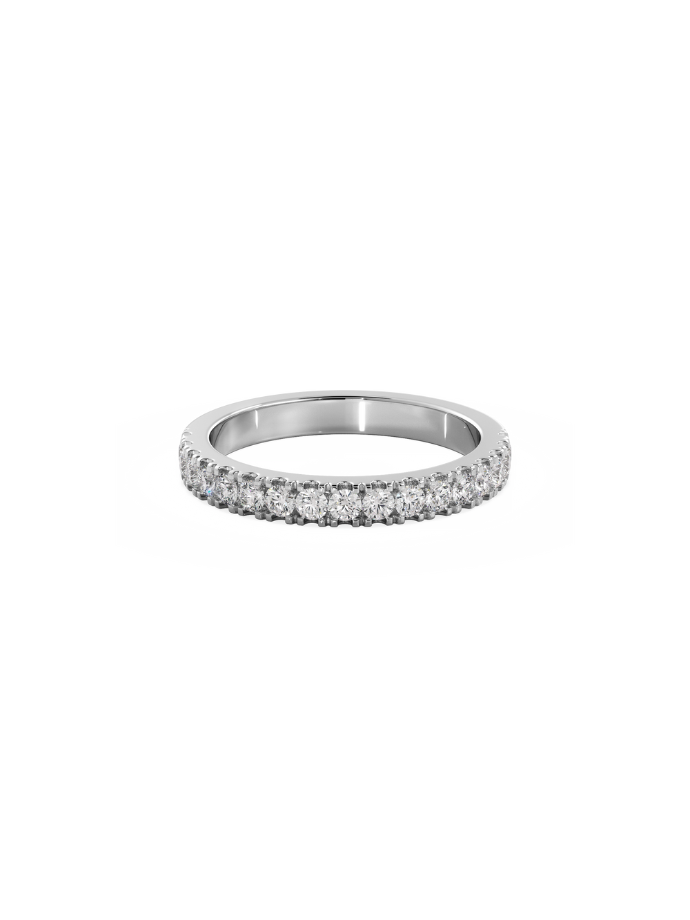 Shimmer Ring - 1/2 Pavé