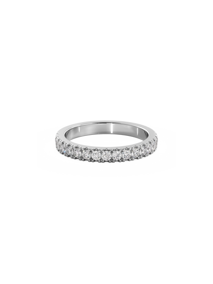 Shimmer Ring - 1/2 Pavé