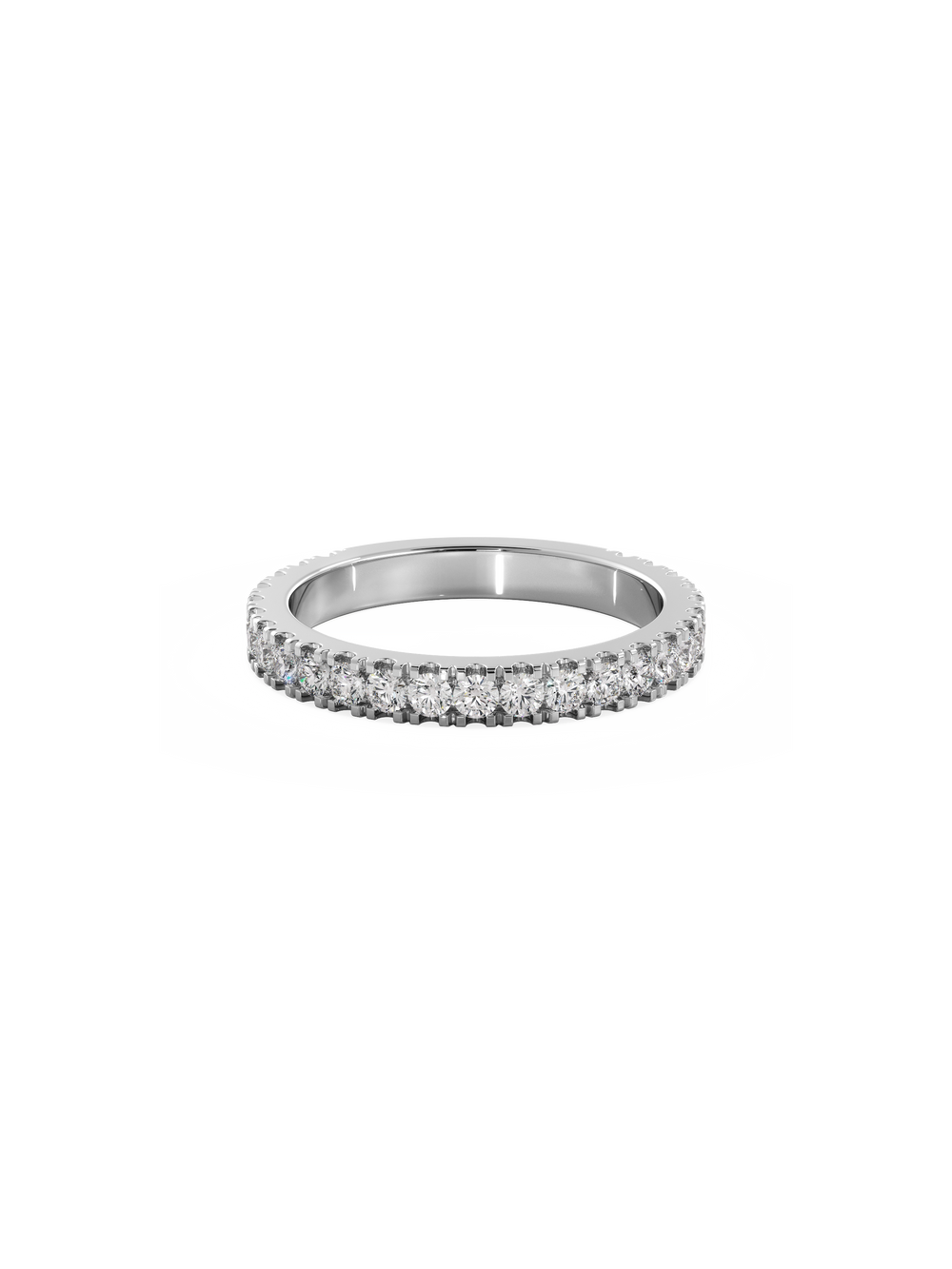 Shimmer Ring - 3/4 Pavé