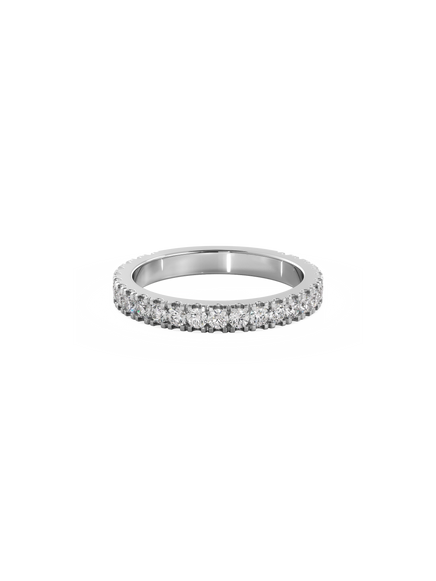 Shimmer Ring - 3/4 Pavé