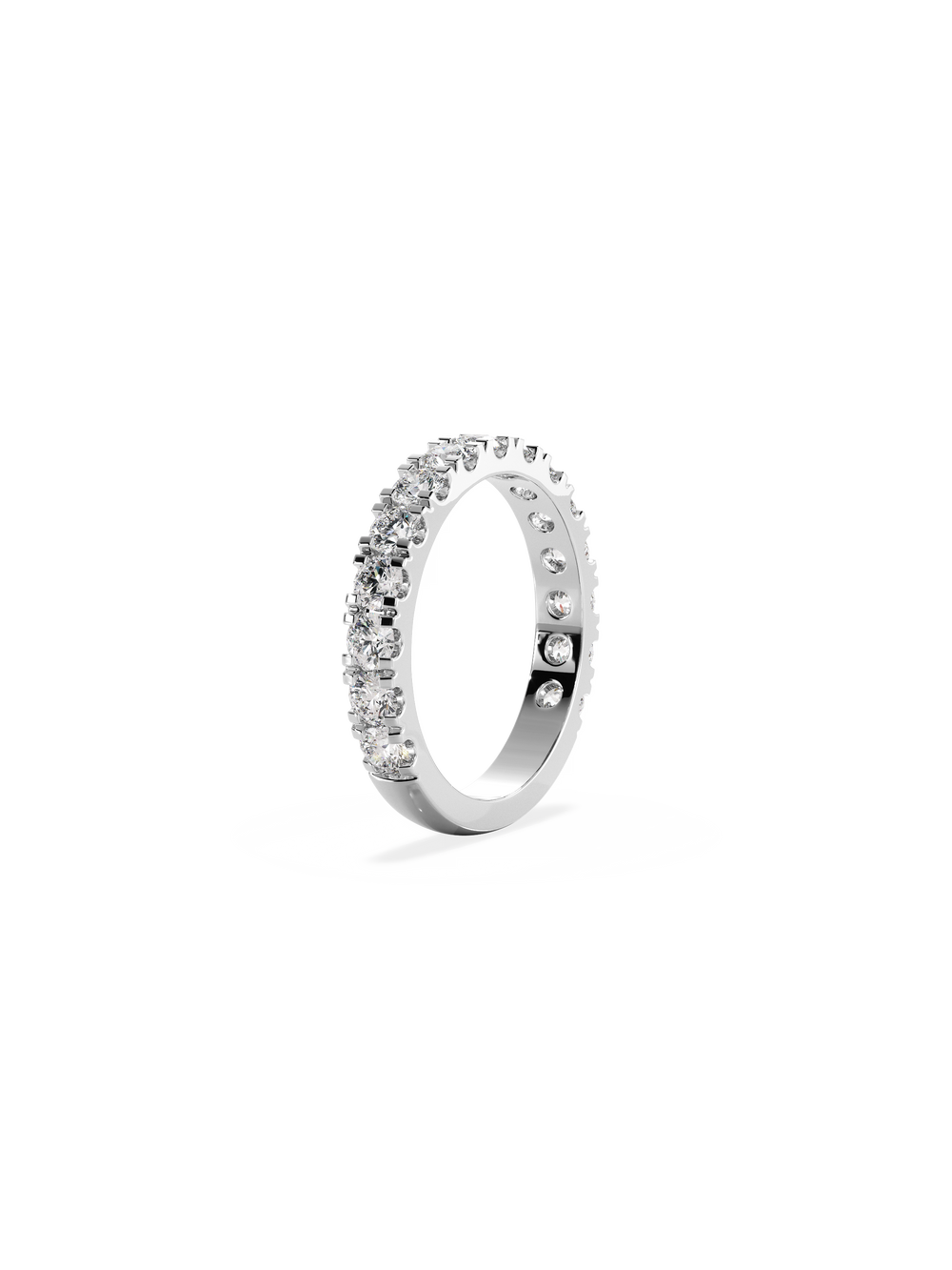 Shimmer Ring - 3/4 Pavé