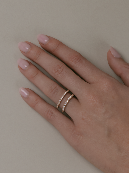 Eternal Ring - 3/4 Pavé