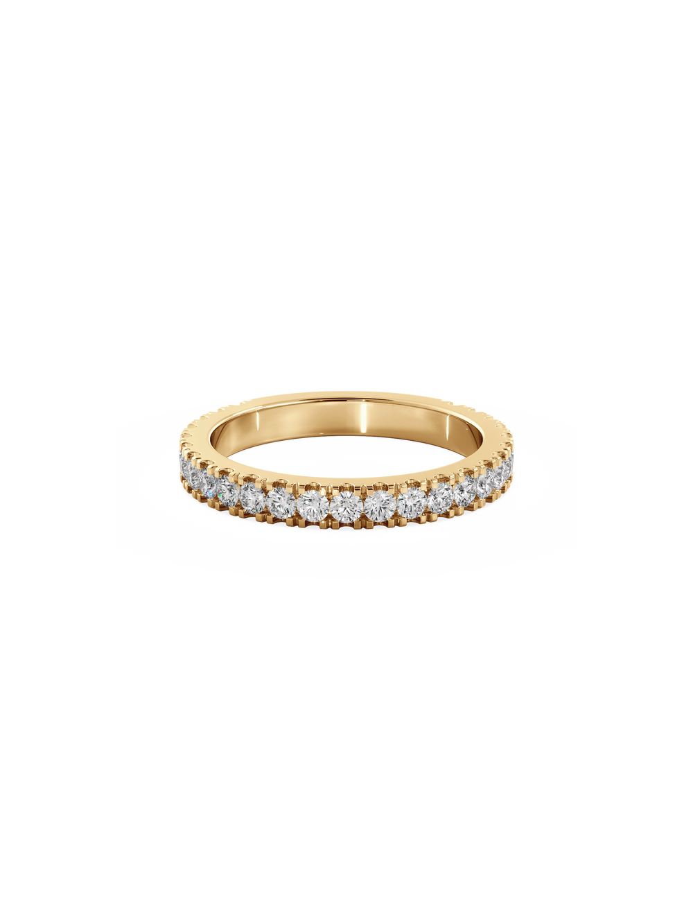 Shimmer Ring - 3/4 Pavé