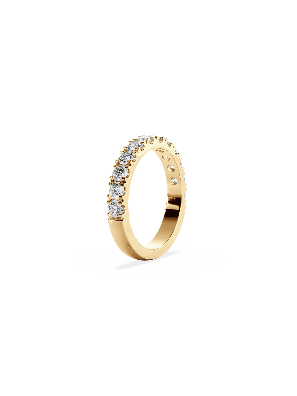 Shimmer Ring - 1/2 Pavé