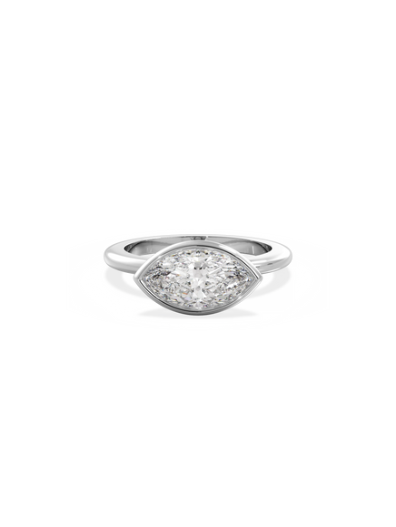 Marquise Signature Bezel Solitaire Ring