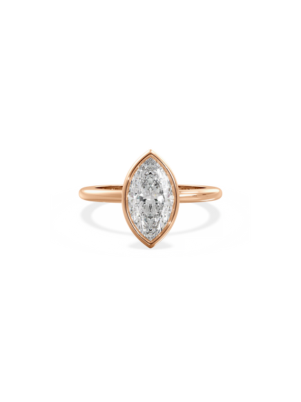 Marquise Signature Bezel Solitaire Ring