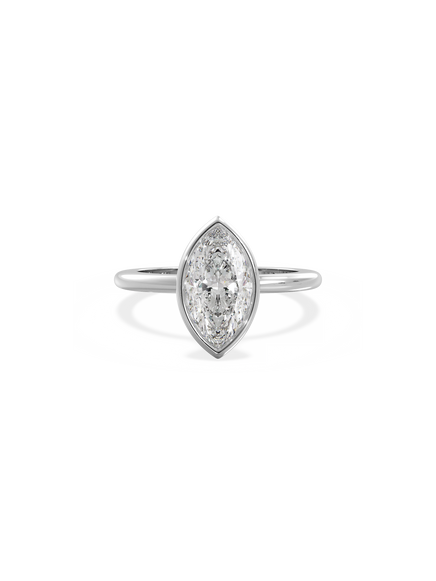 Marquise Signature Bezel Solitaire Ring