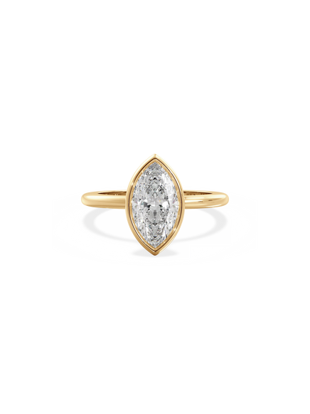 Marquise Signature Bezel Solitaire Ring