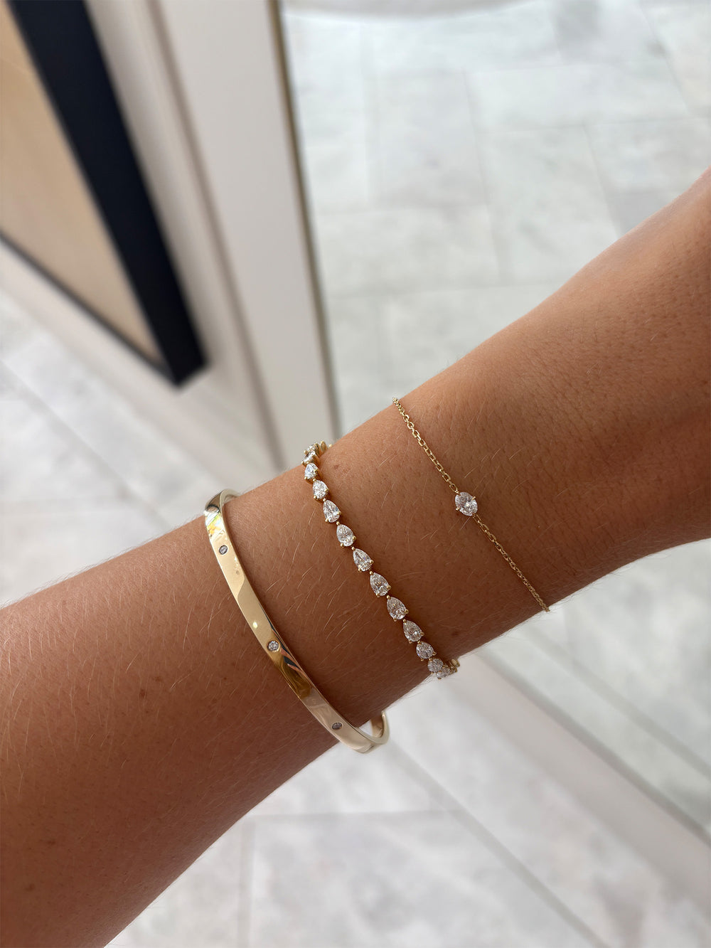 Oval Diamond Bracelet - View 