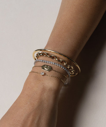 Oval Diamond Bracelet
