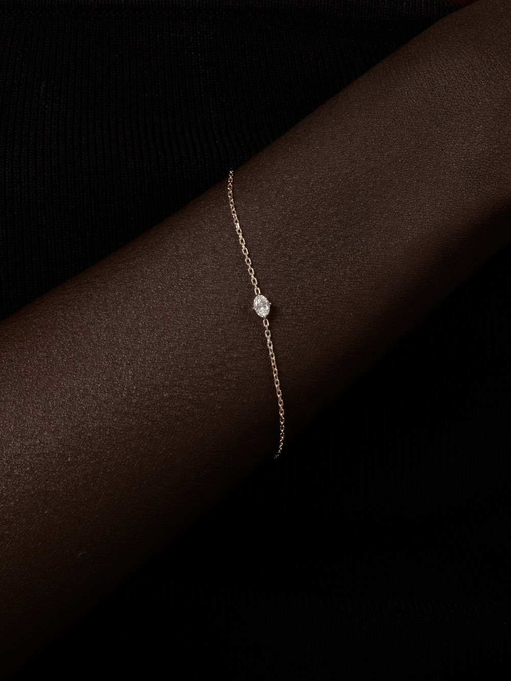 Oval Diamond Bracelet - View 