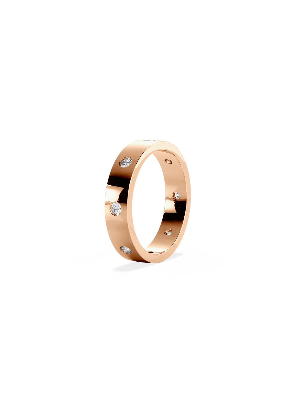 Round Inlay Cuff Ring