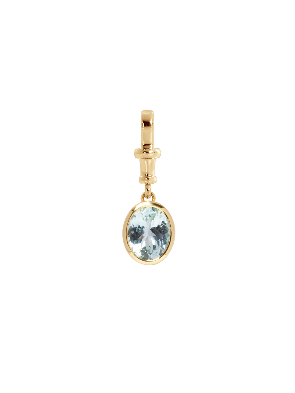 4.44ct Oval Tourmaline Bezel Bespoke Pendant - View 