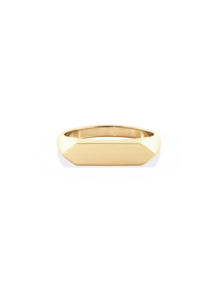 Slim Shield Signet Ring