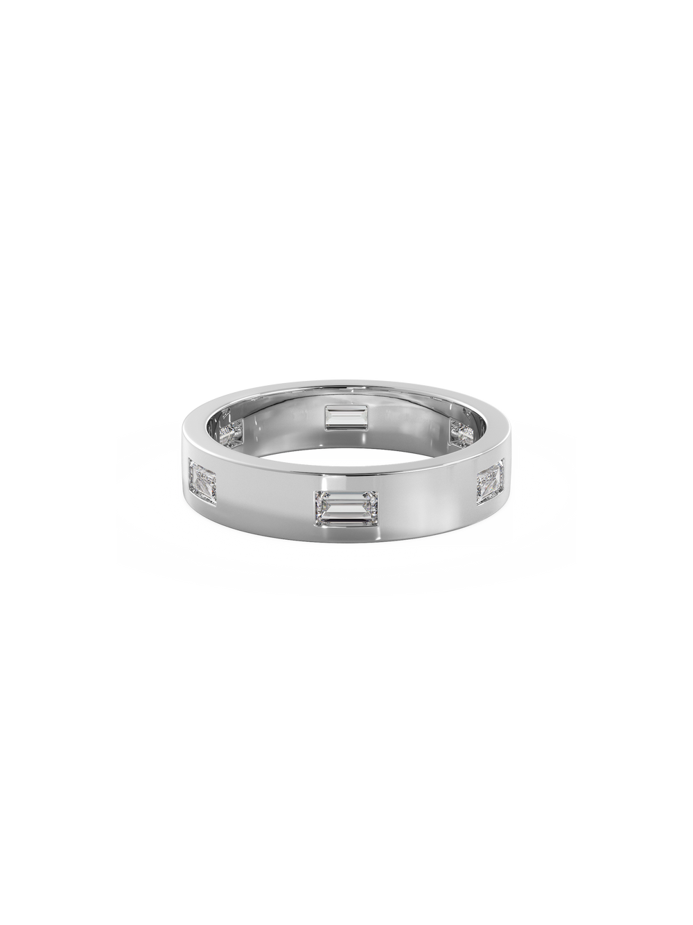 Baguette Inlay Cuff Ring - View 