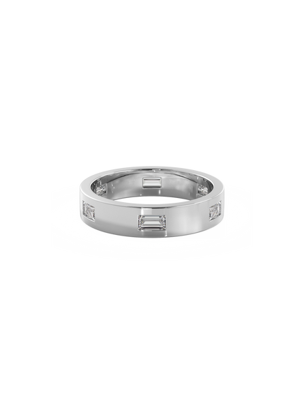 Baguette Inlay Cuff Ring