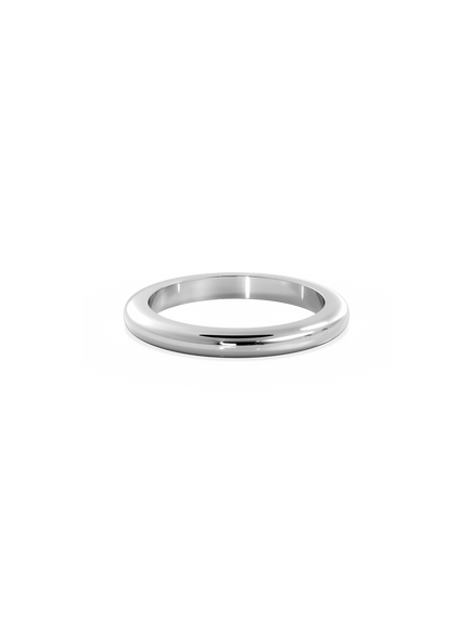 Half Round Signature Plain Ring
