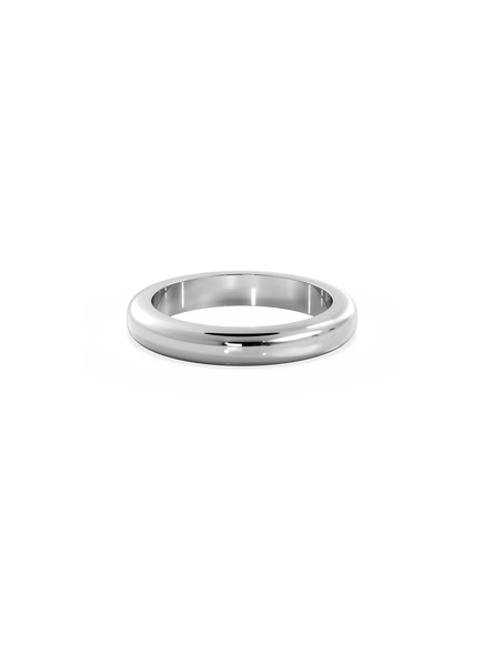 Half Round Signature Plain Ring