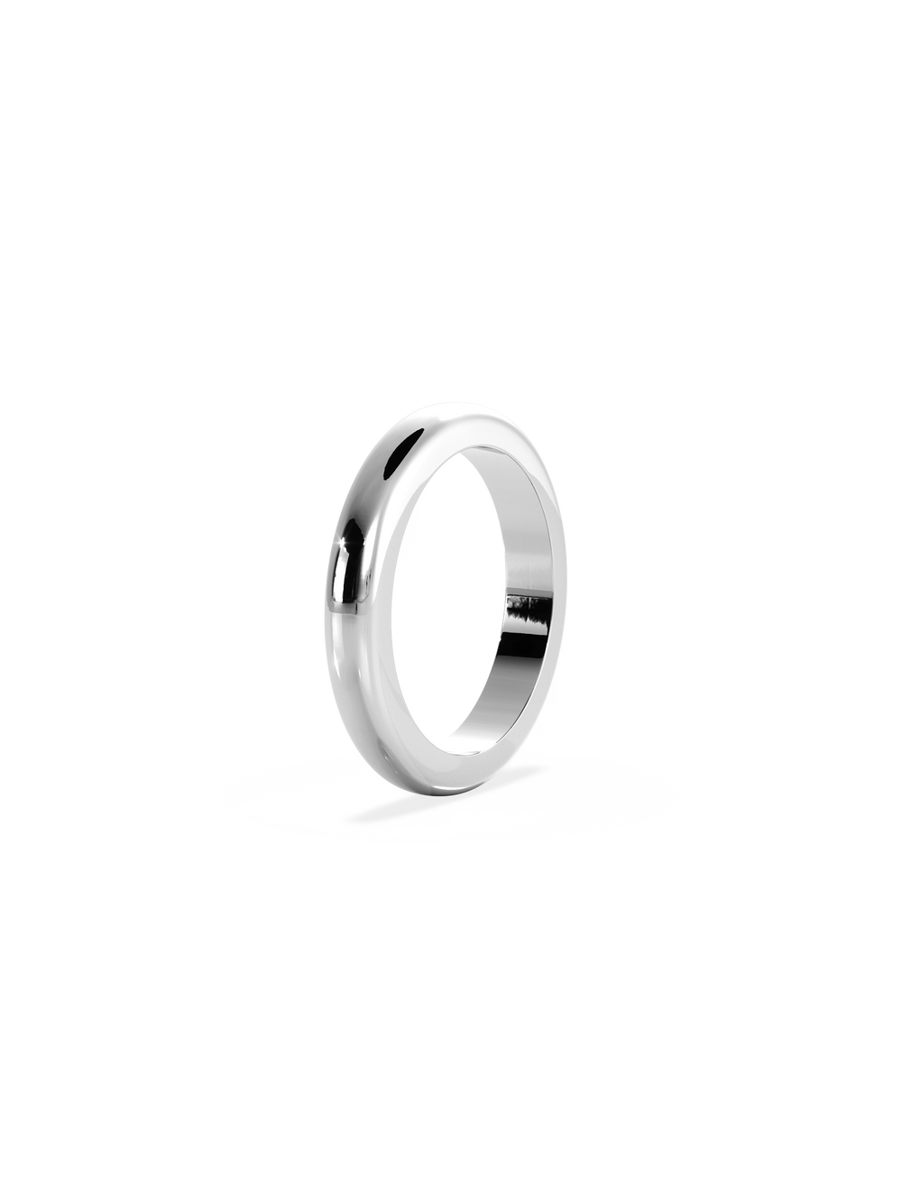 Half Round Signature Plain Ring - View 