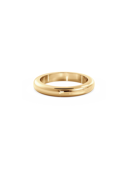 Half Round Signature Plain Ring