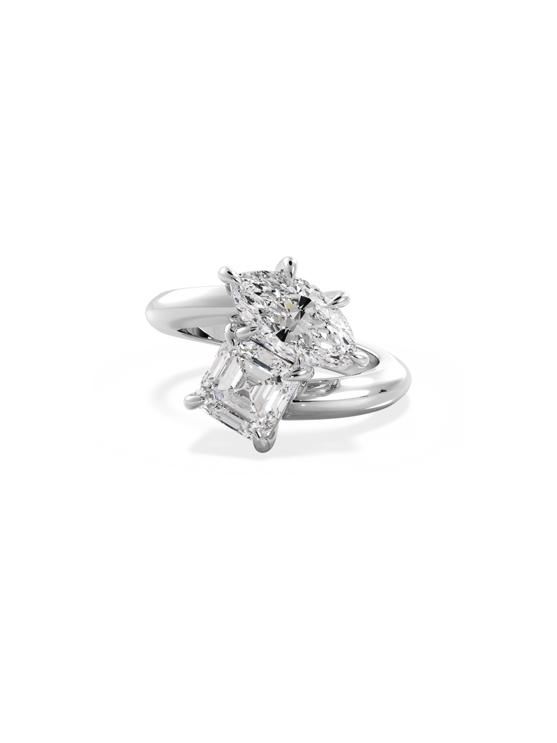Marquise Jean Toi et Moi Ring
