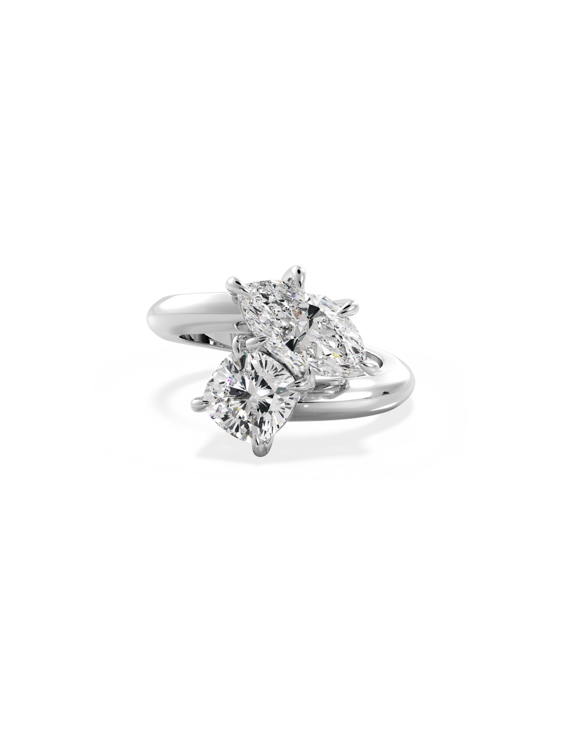 Marquise Jean Toi et Moi Ring