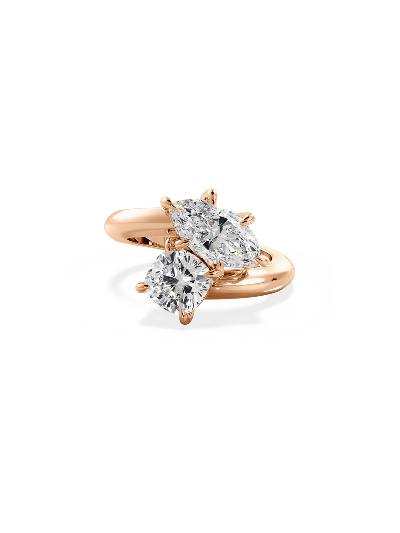 Marquise Jean Toi et Moi Ring