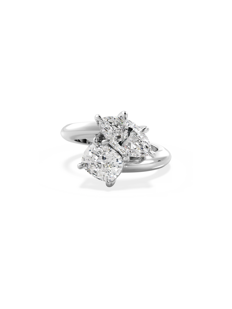 Marquise Jean Toi et Moi Ring