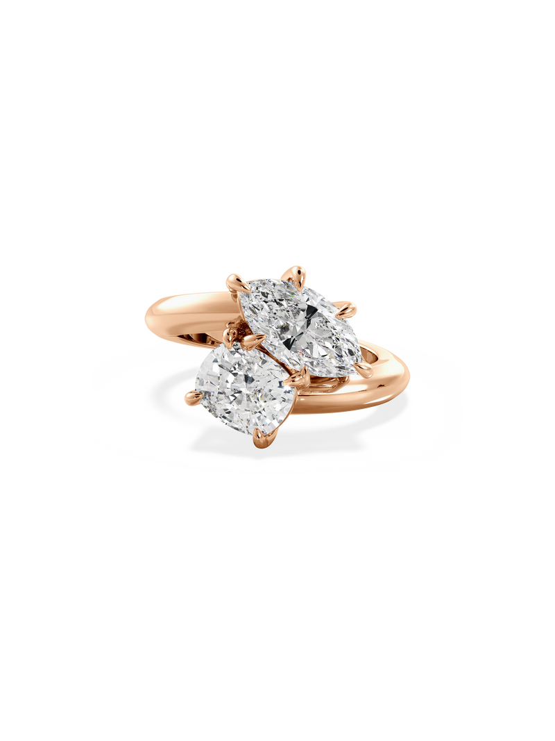 Marquise Jean Toi et Moi Ring