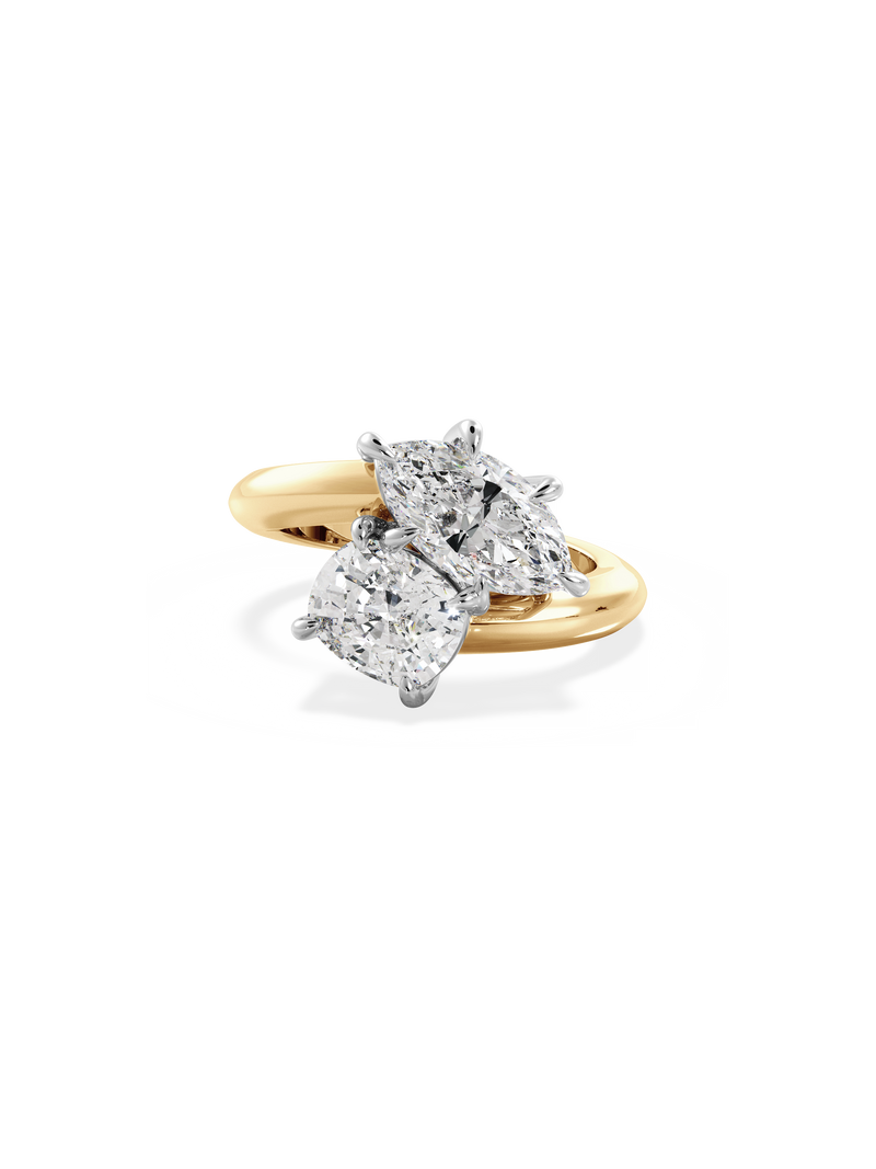 Marquise Jean Toi et Moi Ring