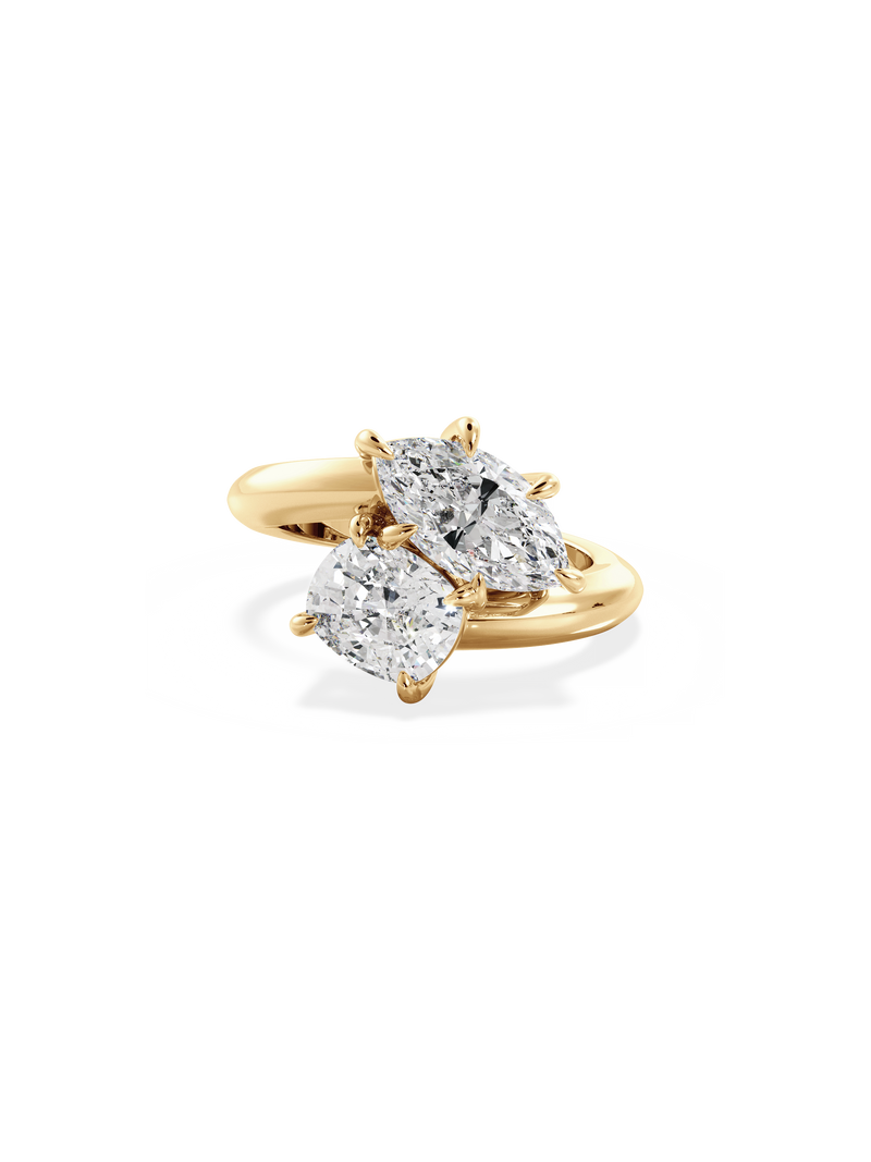 Marquise Jean Toi et Moi Ring