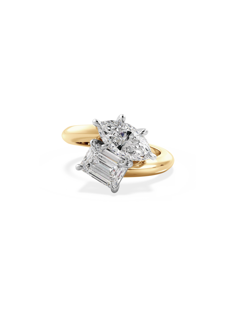 Marquise Jean Toi et Moi Ring