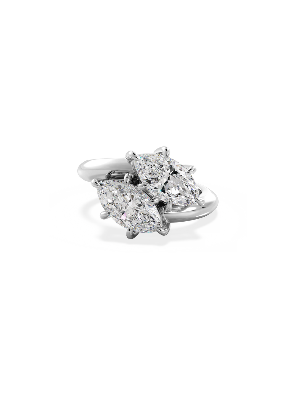 Marquise Jean Toi et Moi Ring - View 