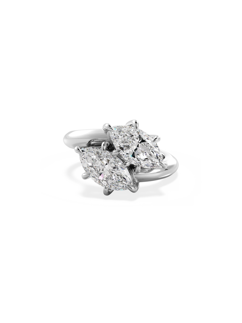 Marquise Jean Toi et Moi Ring