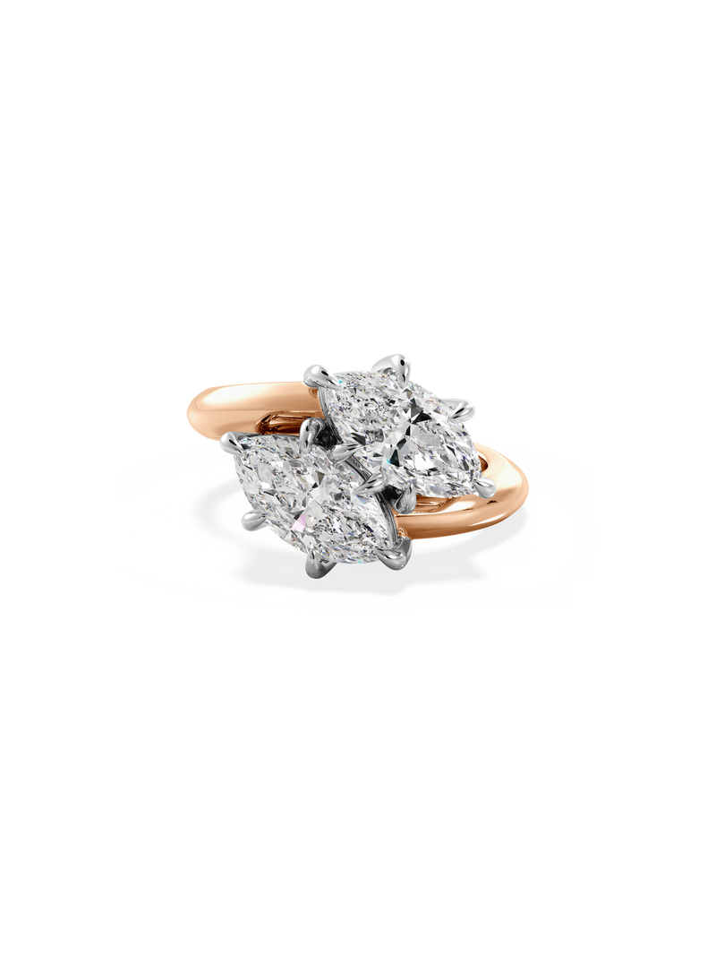 Marquise Jean Toi et Moi Ring