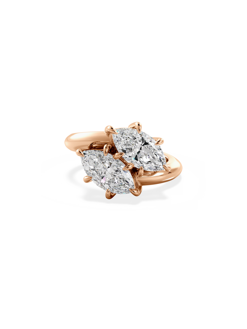 Marquise Jean Toi et Moi Ring
