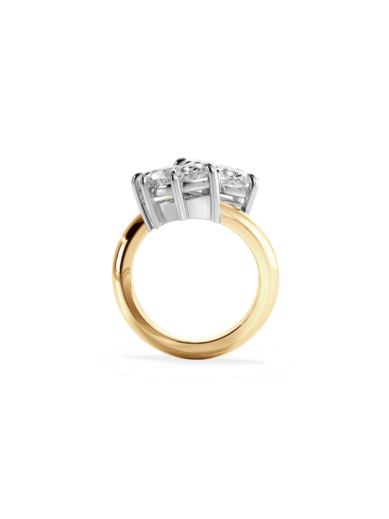 Marquise Jean Toi et Moi Ring