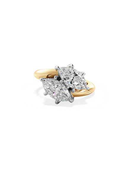Marquise Jean Toi et Moi Ring