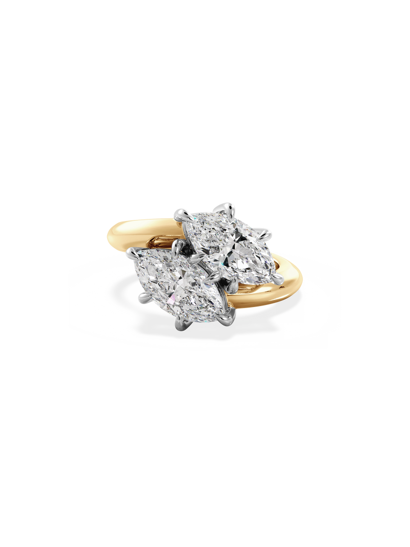 Marquise Jean Toi et Moi Ring