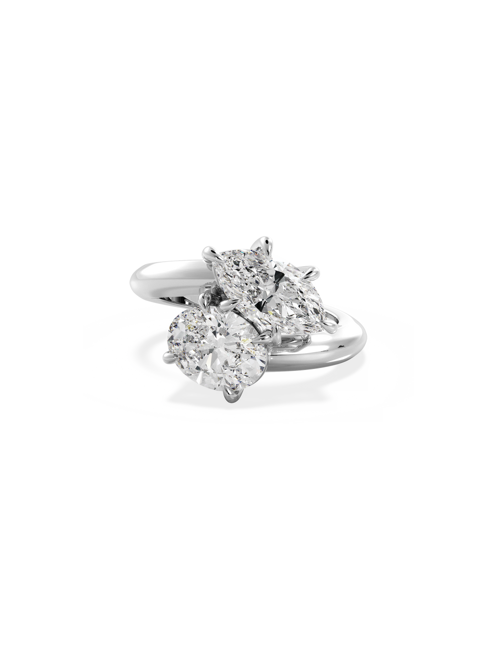 Marquise Jean Toi et Moi Ring - View 