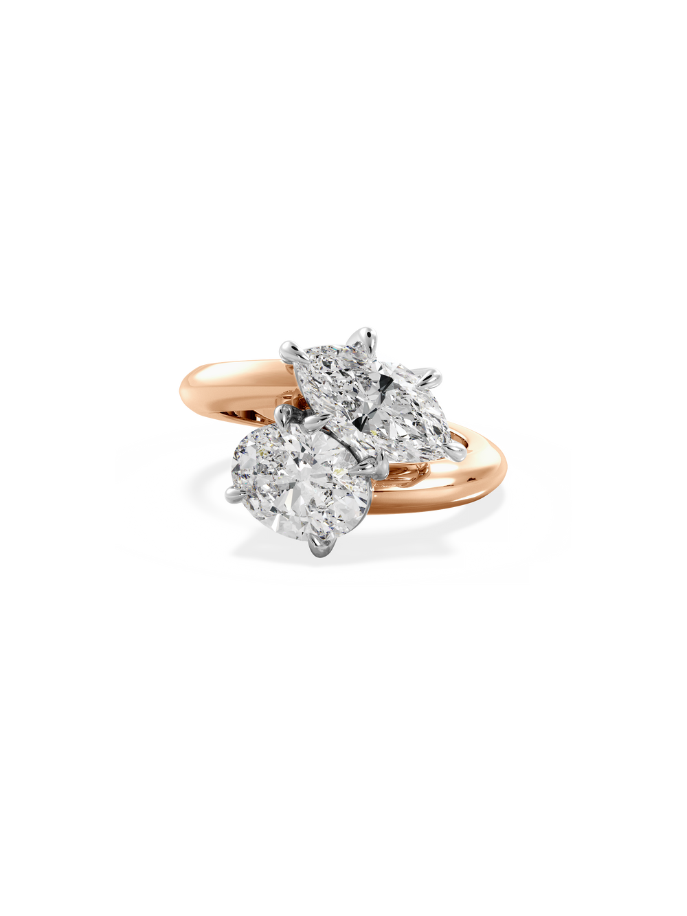 Marquise Jean Toi et Moi Ring - View 
