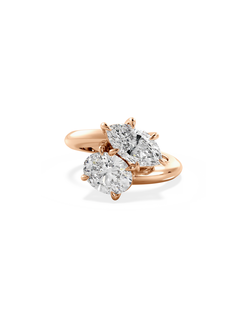 Marquise Jean Toi et Moi Ring - View 