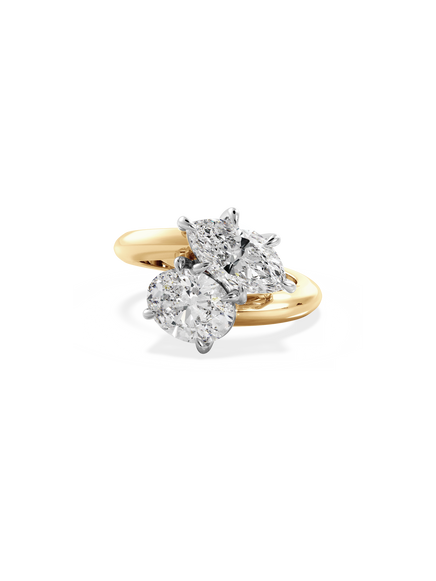 Marquise Jean Toi et Moi Ring