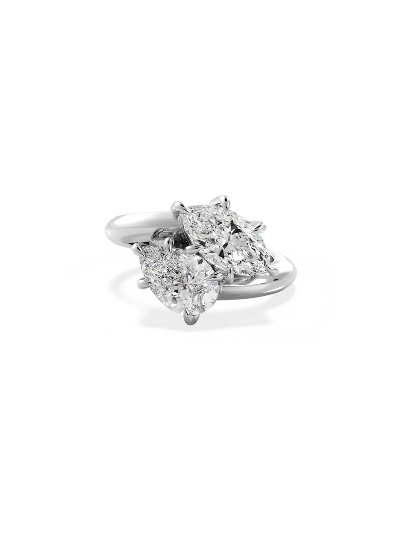 Marquise Jean Toi et Moi Ring