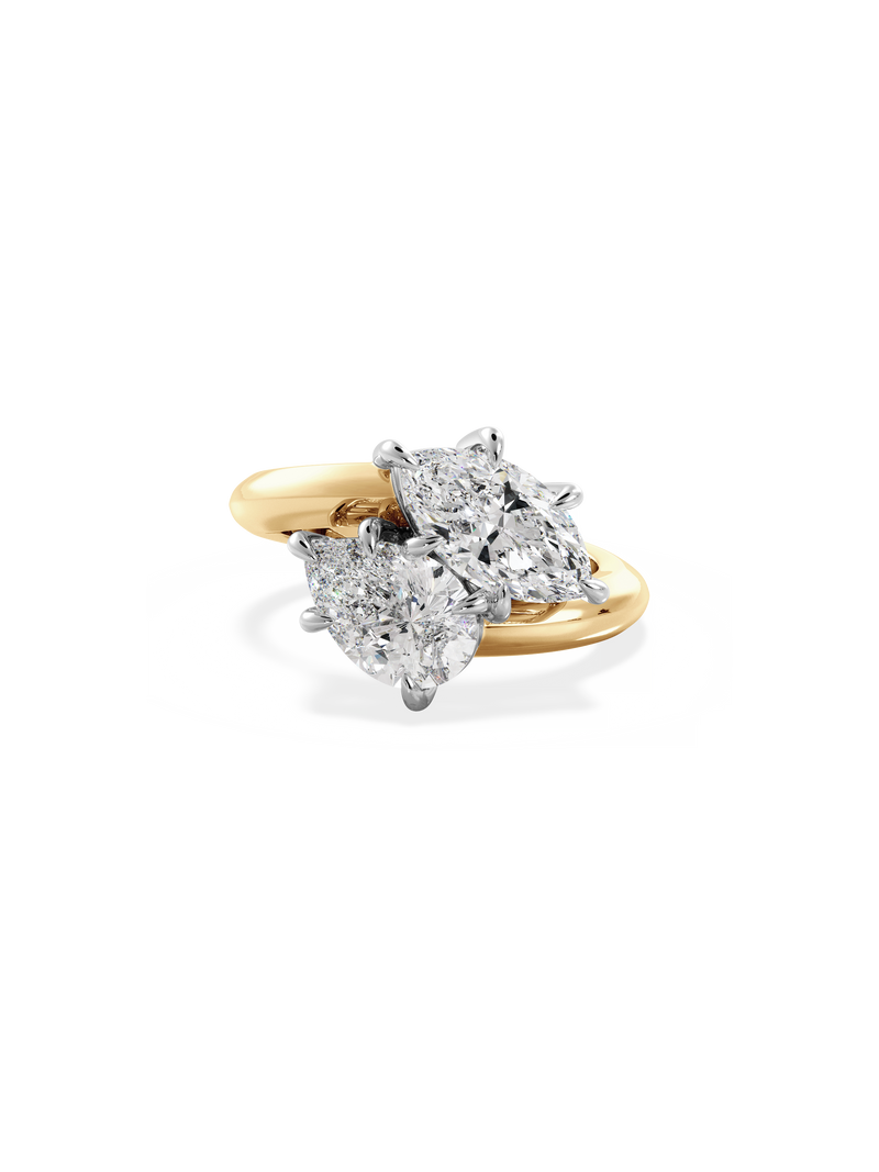 Marquise Jean Toi et Moi Ring