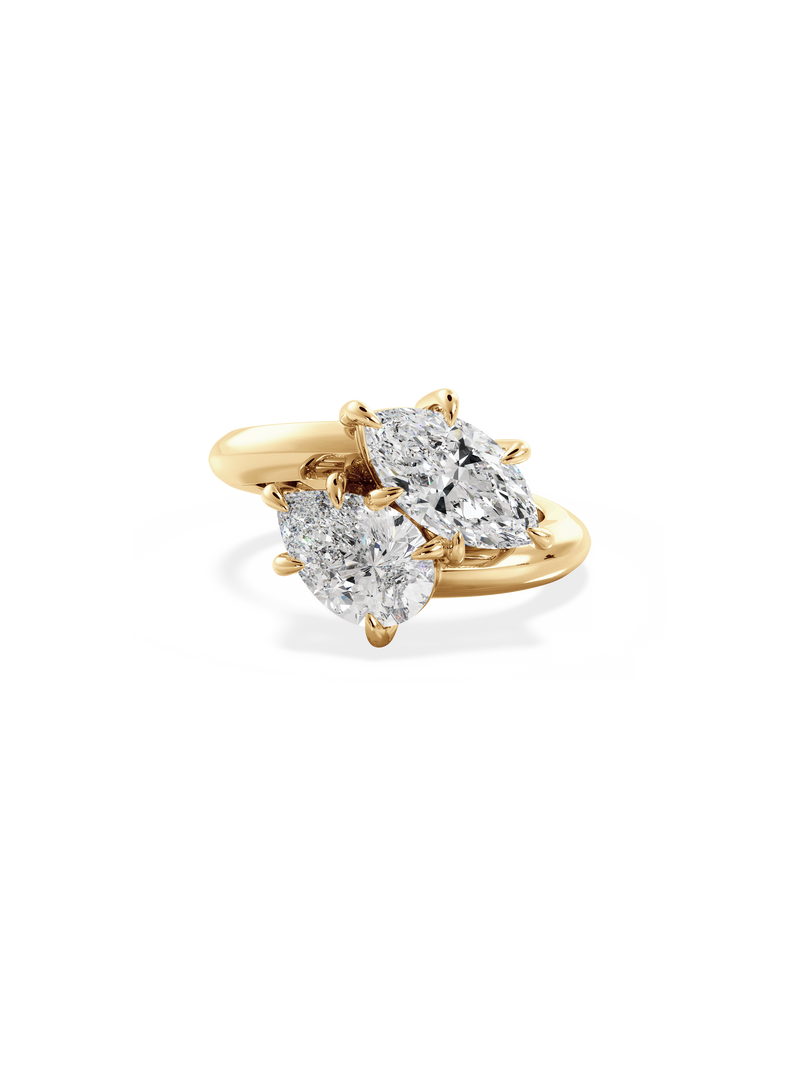 Marquise Jean Toi et Moi Ring