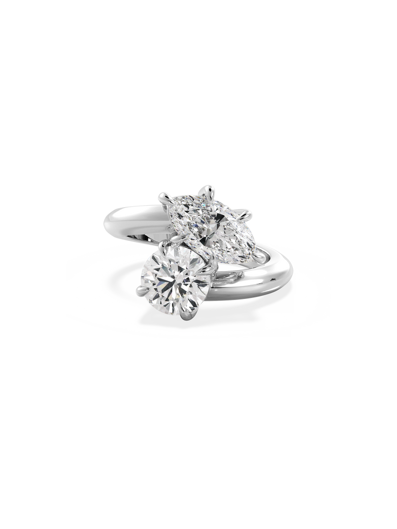 Marquise Jean Toi et Moi Ring